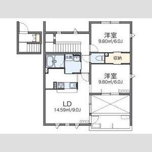 2LDK 間取り図