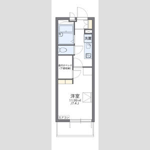 1K 間取り図