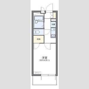 1K 間取り図