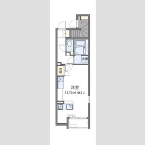 ワンルーム 間取り図