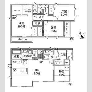 4LDK 間取り図