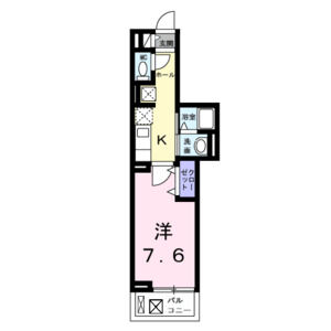 1K 間取り図