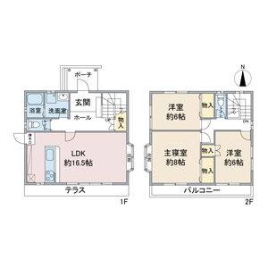 3LDK 間取り図