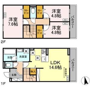 3LDK 間取り図