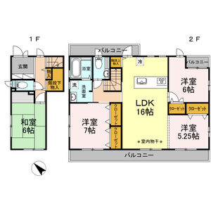 4LDK 間取り図