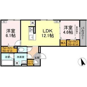 2LDK 間取り図