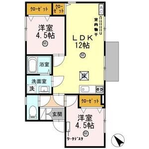2LDK 間取り図