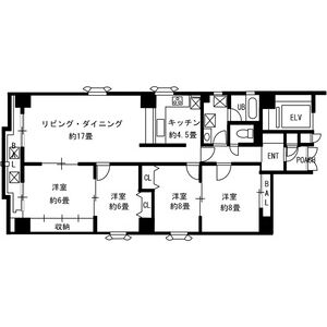 4LDK 間取り図
