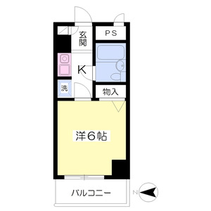 1K 間取り図