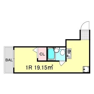 ワンルーム 間取り図