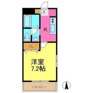 1K 間取り図