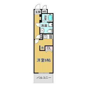 1K 間取り図