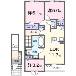3LDK 間取り図