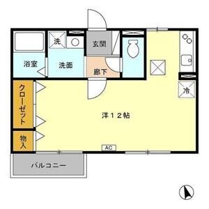 ワンルーム 間取り図