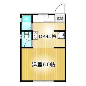 1DK 間取り図