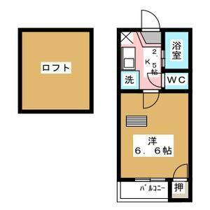 1K 間取り図