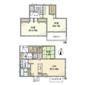 3LDK 間取り図