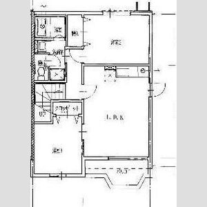 2LDK 間取り図
