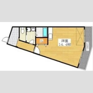 ワンルーム 間取り図