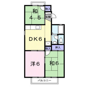 3DK 間取り図