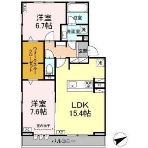 2LDK 間取り図