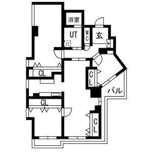 3LDK 間取り図