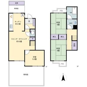 3LDK 間取り図