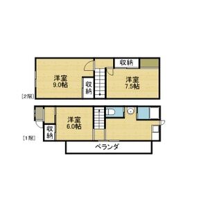 3DK 間取り図