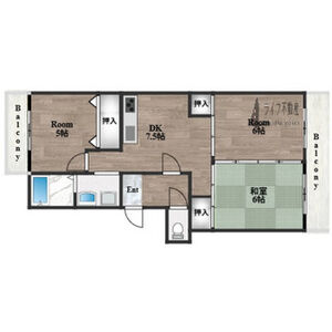 3DK 間取り図