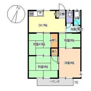 4DK 間取り図