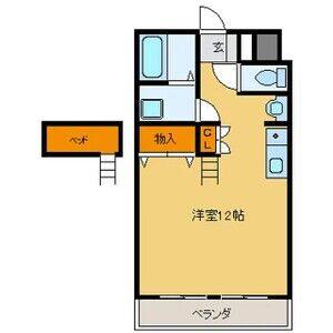 ワンルーム 間取り図