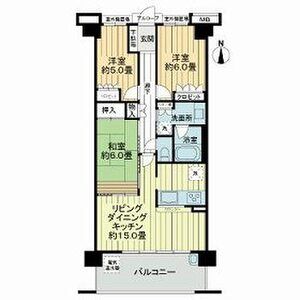 3LDK 間取り図