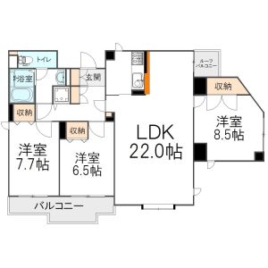 3LDK 間取り図