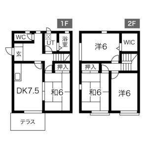 4DK 間取り図