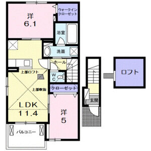 2LDK 間取り図