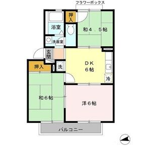 3DK 間取り図