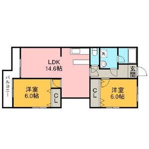3DK 間取り図