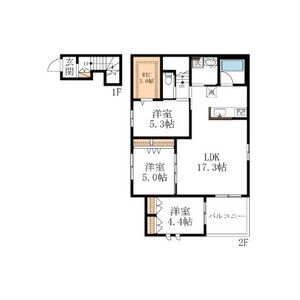 3LDK 間取り図