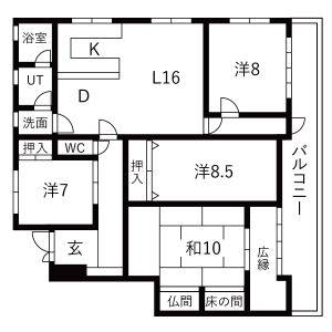 4LDK 間取り図