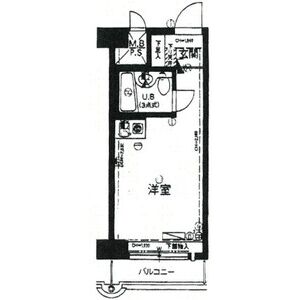 ワンルーム 間取り図