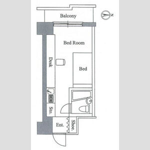 ワンルーム 間取り図