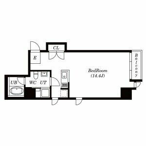ワンルーム 間取り図
