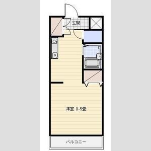 ワンルーム 間取り図