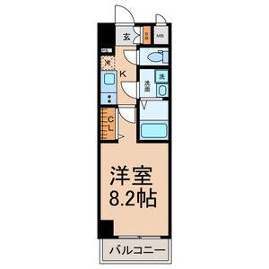1K 間取り図