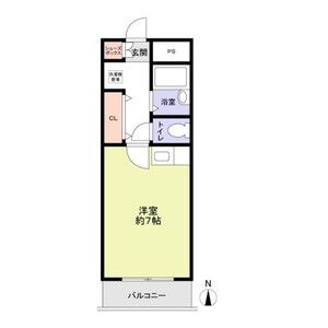 ワンルーム 間取り図
