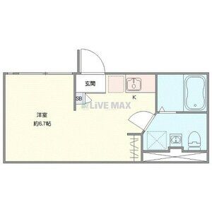 ワンルーム 間取り図