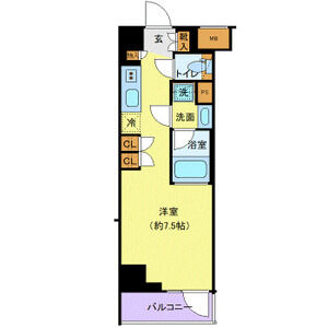 ワンルーム 間取り図