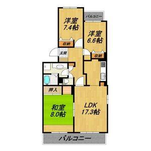 3LDK 間取り図
