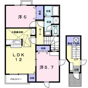 2LDK 間取り図
