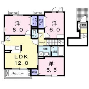 3LDK 間取り図